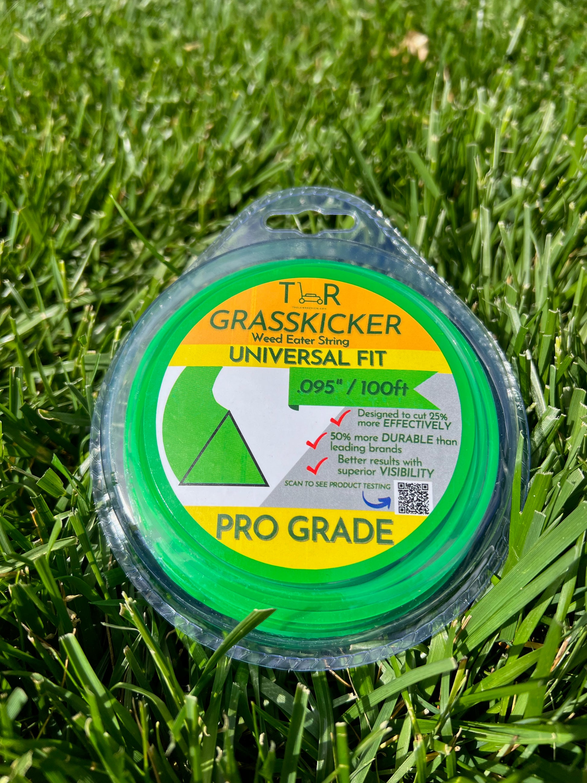 Weed Wacker String（0.120inch，403ft）Premium Nylon Grade Pentagon String  Trimmer Line Orange Weedeater Line For String Trimmer Weed,Black And Decker